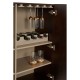 Rogano Luxe Deep Walnut Wine Cabinet