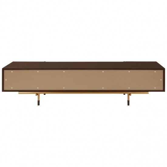 Rogano Luxe Deep Walnut Media Cabinet