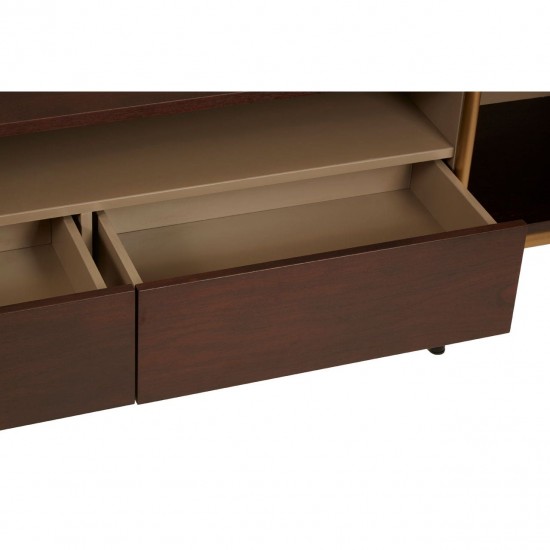 Rogano Luxe Deep Walnut Media Cabinet