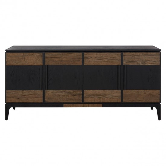 Errigal Dark Oak and Black Sideboard
