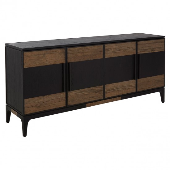 Errigal Dark Oak and Black Sideboard