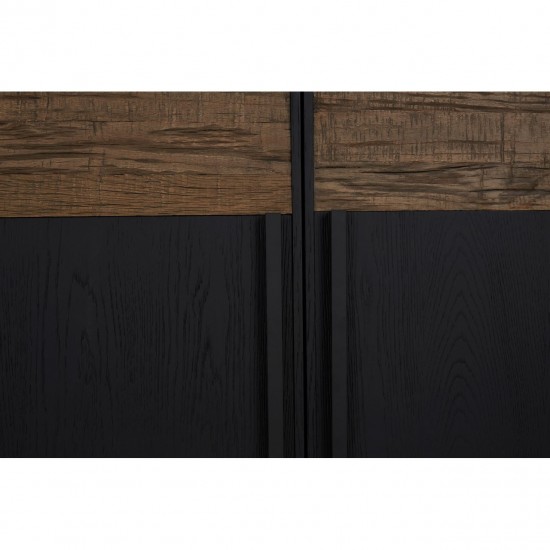 Errigal Dark Oak and Black Sideboard
