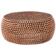 Moura Copper Finish Beaded Coffee Table