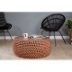 Moura Copper Finish Beaded Coffee Table