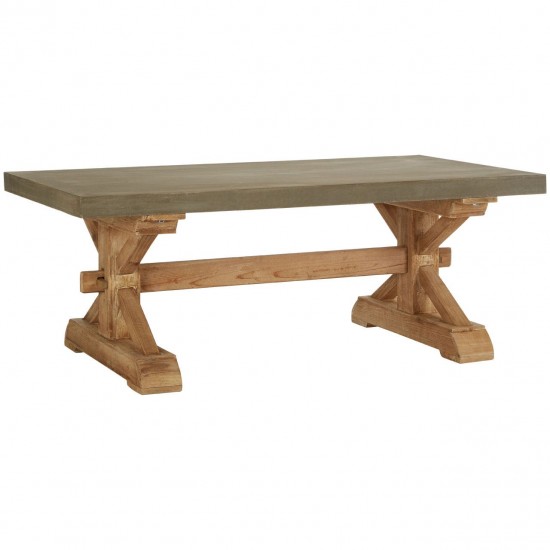 Tuscany Wood And Grey Coffee Table