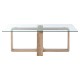 Tribeca Glass And Wood Coffee Table 
