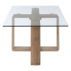 Tribeca Glass And Wood Coffee Table 