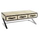 Soho Blond Cow Hide Coffee Table 