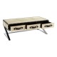 Soho Blond Cow Hide Coffee Table 