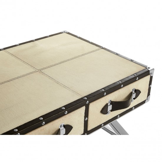 Soho Blond Cow Hide Coffee Table 