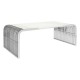 Lexington Slatted Silver Finish Coffee Table 