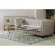 Eclectic Gold And Glass Coffee Table 