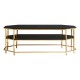 Eclectic Gold And Black Coffee Table 