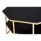 Eclectic Gold And Black Coffee Table 