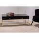 Brach Black and Gold Finish Coffee Table 