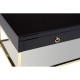 Brach Black and Gold Finish Coffee Table 