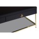 Brach Black and Gold Finish Coffee Table 