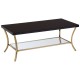 Brach 11 Black and Gold Finish Coffee Table