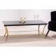 Brach 11 Black and Gold Finish Coffee Table