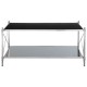 Ascot Chrome And Black Glass Coffee Table 