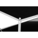 Ascot Chrome And Black Glass Coffee Table 