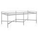 Ashbury Silver And Mirrored Glass Finish Coffee Table