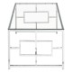 Stratus Chrome Finish Rectangle Base CoffeeTable