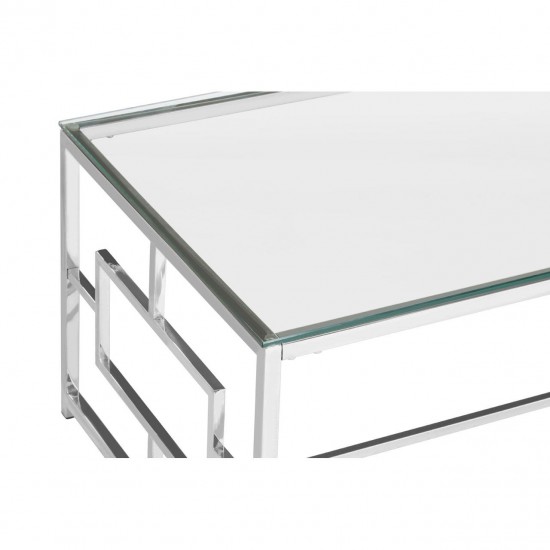 Stratus Chrome Finish Rectangle Base CoffeeTable