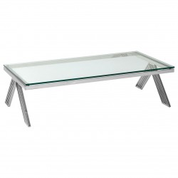 Albany Chrome And Glass Coffee Table 