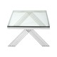 Albany Chrome And Glass Coffee Table 