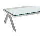 Albany Chrome And Glass Coffee Table 