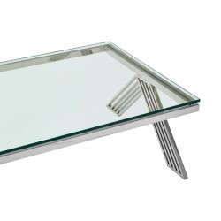 Albany Chrome And Glass Coffee Table 