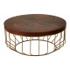 Soho Brown Leather Coffee Table