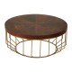 Soho Brown Leather Coffee Table