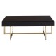Astoria Black Gloss and Gold Finish Coffee Table 