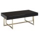 Astoria Black Gloss and Gold Finish Coffee Table 
