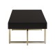 Astoria Black Gloss and Gold Finish Coffee Table 