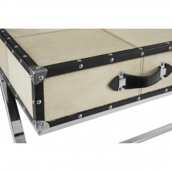 Soho Blond Cow Hide Console Table