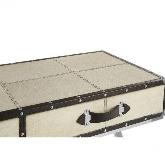 Soho Blond Cow Hide Console Table