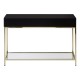 Brach Black and Gold Finish Console Table