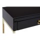 Brach Black and Gold Finish Console Table