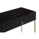 Brach Black and Gold Finish Console Table