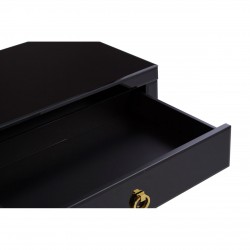 Brach Black and Gold Finish Console Table