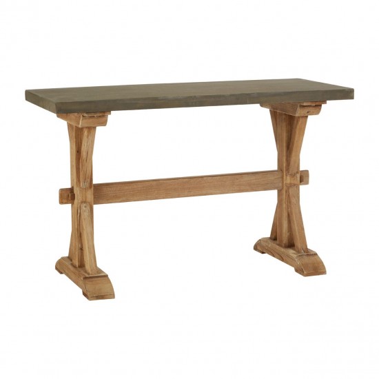 Tuscany Wood And Grey Console Table
