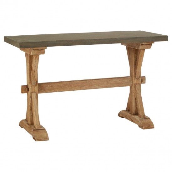 Tuscany Wood And Grey Console Table
