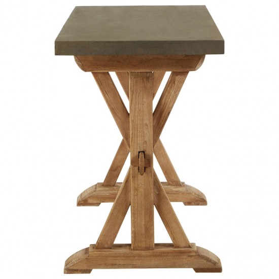 Tuscany Wood And Grey Console Table