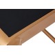 Miami Rose Gold Finish and Black Console Table 