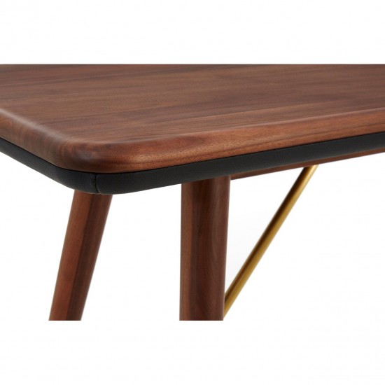 Rogano Walnut Console Table 