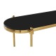 Eclectic Gold And Black Console Table
