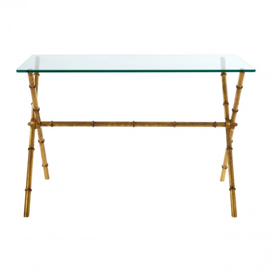 Knot Antique Gold Console Table 